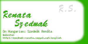 renata szedmak business card